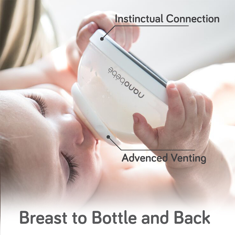 The “smartest bottle ever made” imitates mum’s breast for bottle feeding