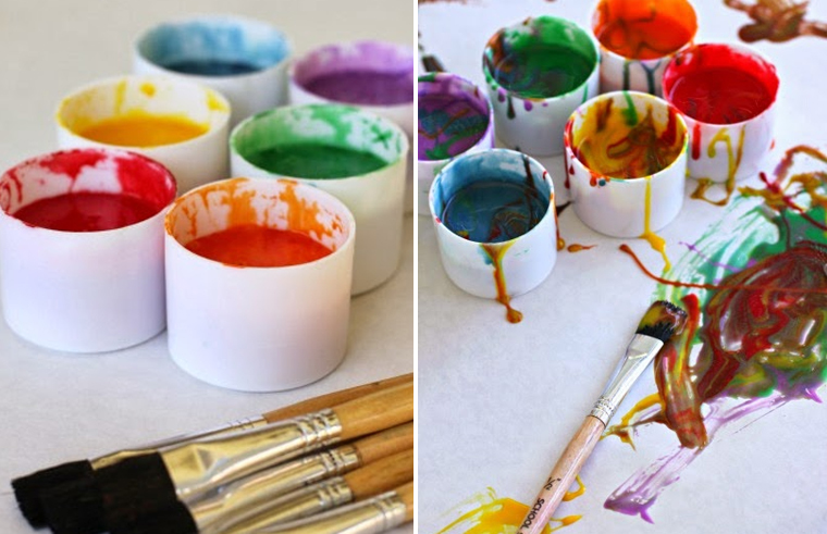 Homemade edible paints - Condensed milk paint
