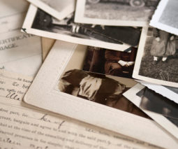 Old fashioned photos and documents