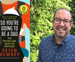 Author Peter Downey and his book So You're Going to be a Dad
