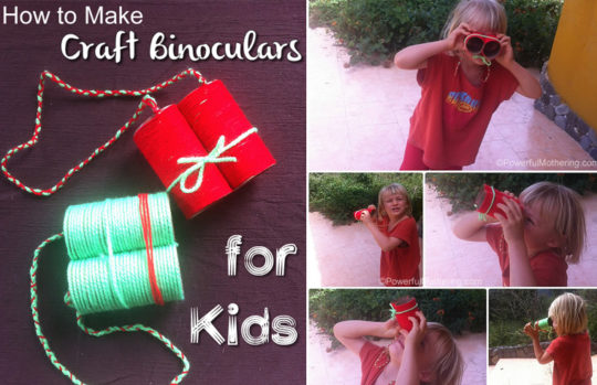 Springtime activities for toddler and preschoolers - craft binoculars