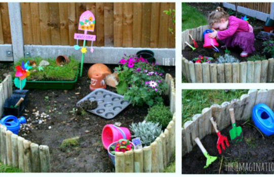 Springtime activities for toddler and preschoolers - play garden