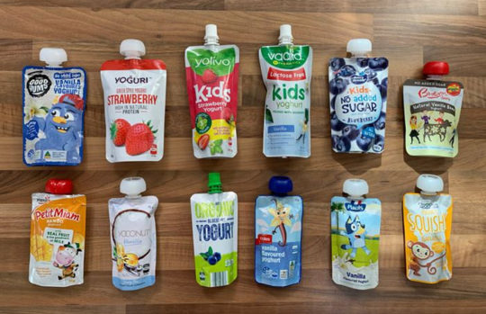 CHOICE yoghurt pouches review - products