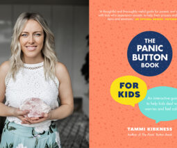Life coach Tammi Kirkness with her book The Panic Button for Kids